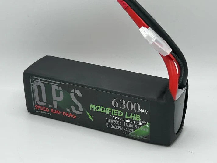 ONX4S63002P7G O.P.S Modified LHB 6300mah 4S2P "NEW WITH 7GA. WIRE!"