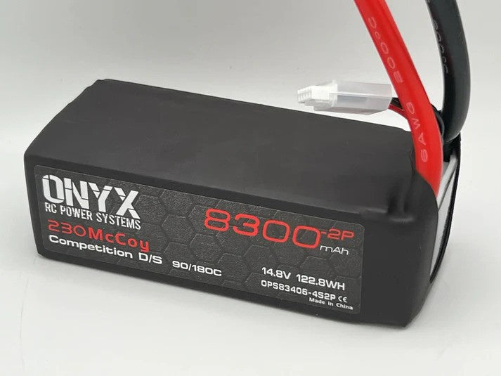 ONX4S83002P6G4 O.P.S 230 McCoy 8300mah 4S2P (NEW 6 GAUGE WIRE!)
