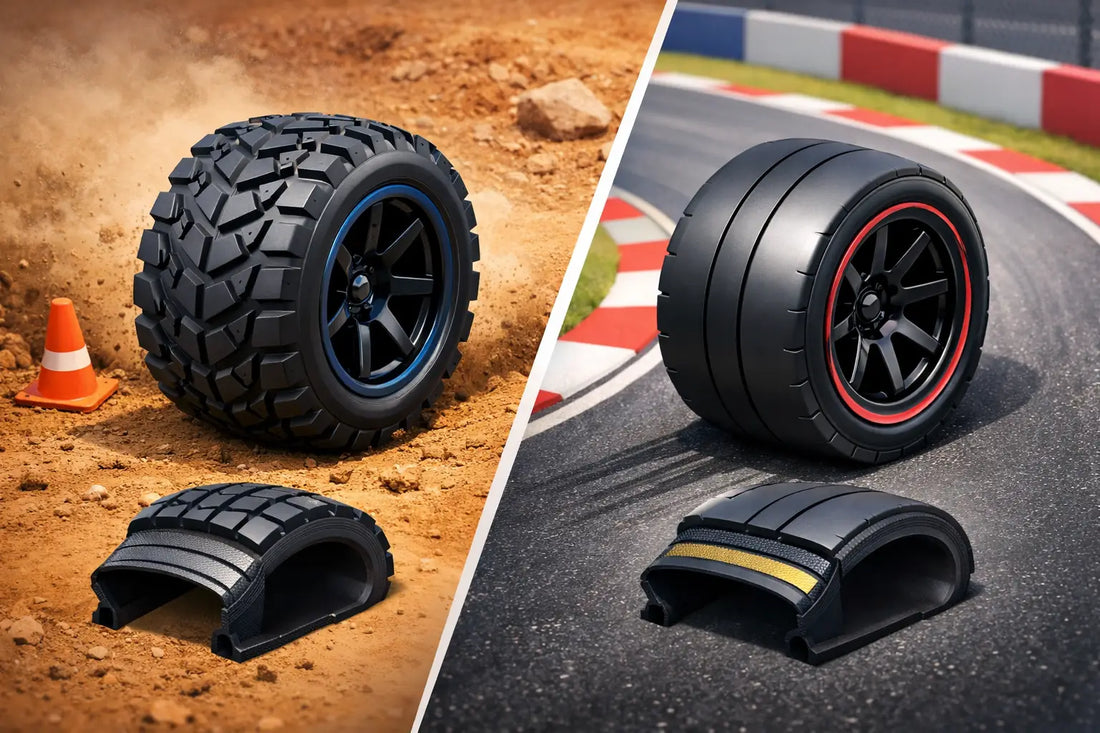 Rubber Versus Belted RC Tires: Which Hooks?