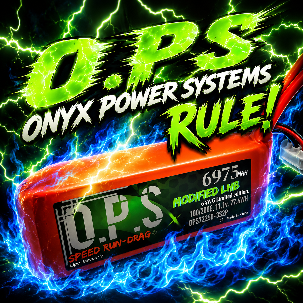 ONX3S69752P10GA   O.P.S Stock LHB 6975mah 11.1v (3s)