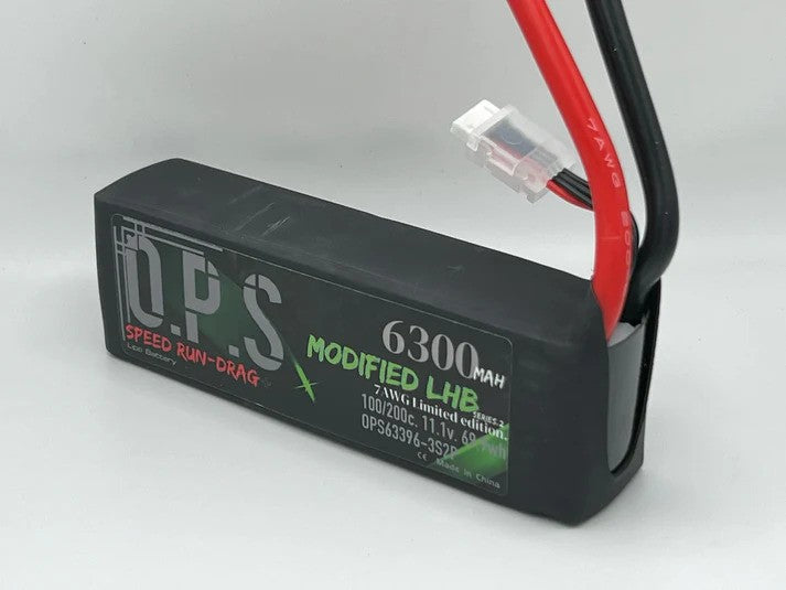 ONX3S63002P7ga  O.P.S Modified LHB 6300mah 3S2P  "NEW WITH 7GA. WIRE!"