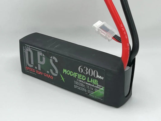 ONX3S63002P7ga  O.P.S Modified LHB 6300mah 3S2P  "NEW WITH 7GA. WIRE!"